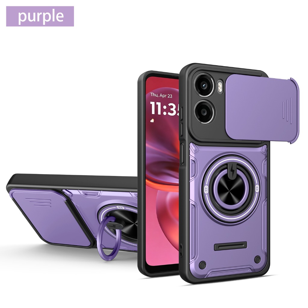 Phone Accessories Popsocket - Kamera-Schiebeschutz 360 ° Ringhalter-Handyhülle für Motorola