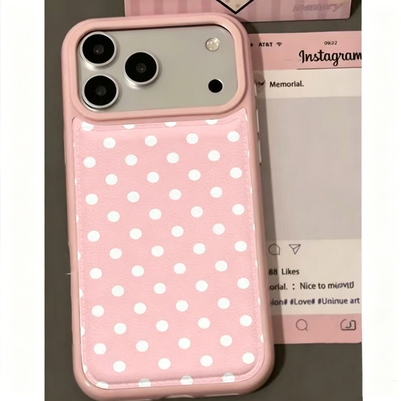 Y2K Phone Accessories - Trendige koreanische Handyhülle aus Leder mit