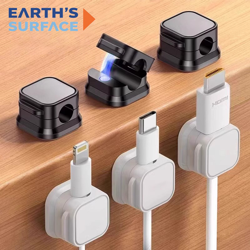 Cable Organizer Magnetic - Magnetischer Kabelclip, Kabelhalter mit Klebefläche, Kabelorganisator