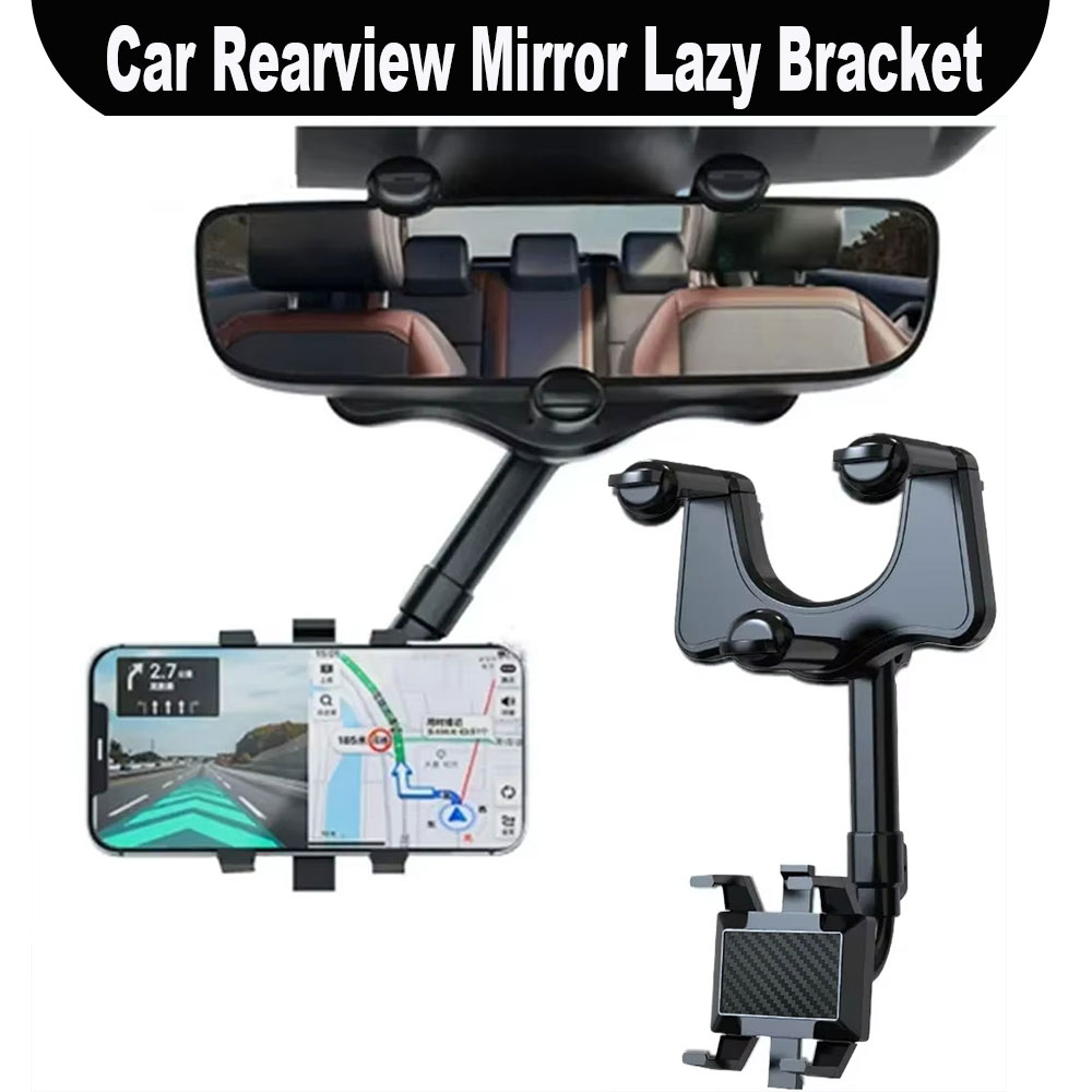 Phone Accessories Japan - Multifunktionaler Auto-Rückspiegel-Telefonhalter für Fahrzeuge 360° °