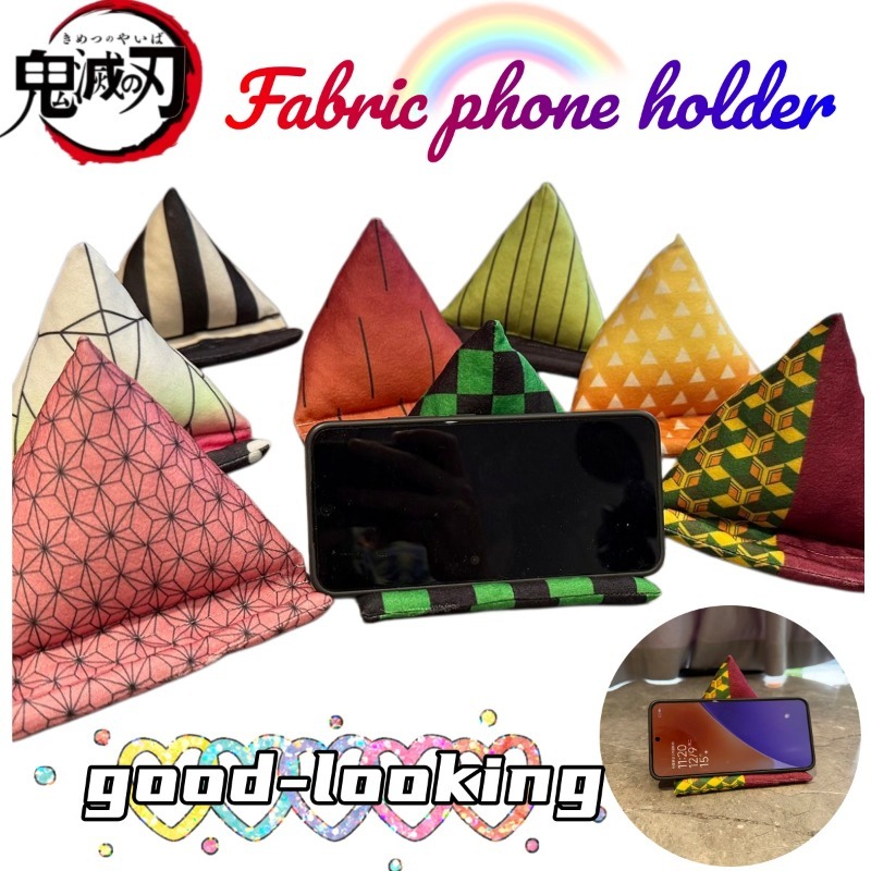 Phone Accessories Demon Slayer - Neuer Bandai Demon Slayer Anime Stoff-Handyhalter,
