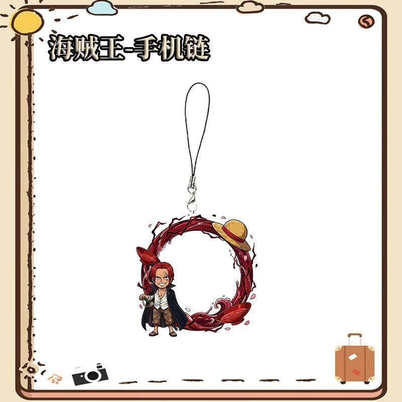 Phone Accessories Demon Slayer - One Piece Anime-Charakter Acryl-Handykette, Schüler-Rucksack-Dekoration, Tragbares