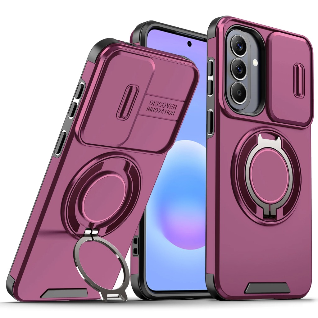 Phone Accessories Popsocket - 360° Magnetischer Ringhalter Panzer-Handyhülle für Samsung
