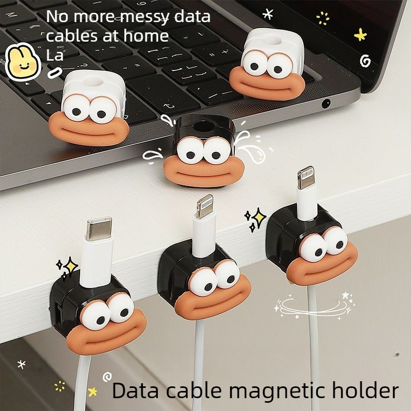Cable Organizer Magnetic - 1/5/10 Stück Magnetische Kabelclips Schreibtisch-Kabelorganizer Ladekabel-Klebehalter