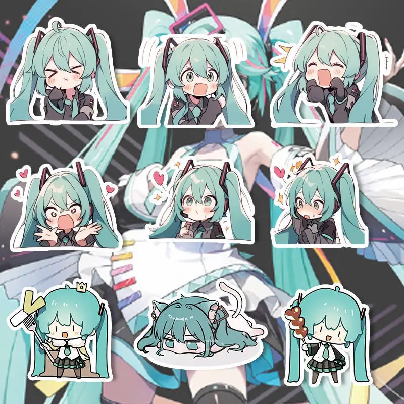 Phone Accessories Under 50 - 10-50-100 Stück Kawaii HatsuneMiku Aufkleber Niedliche