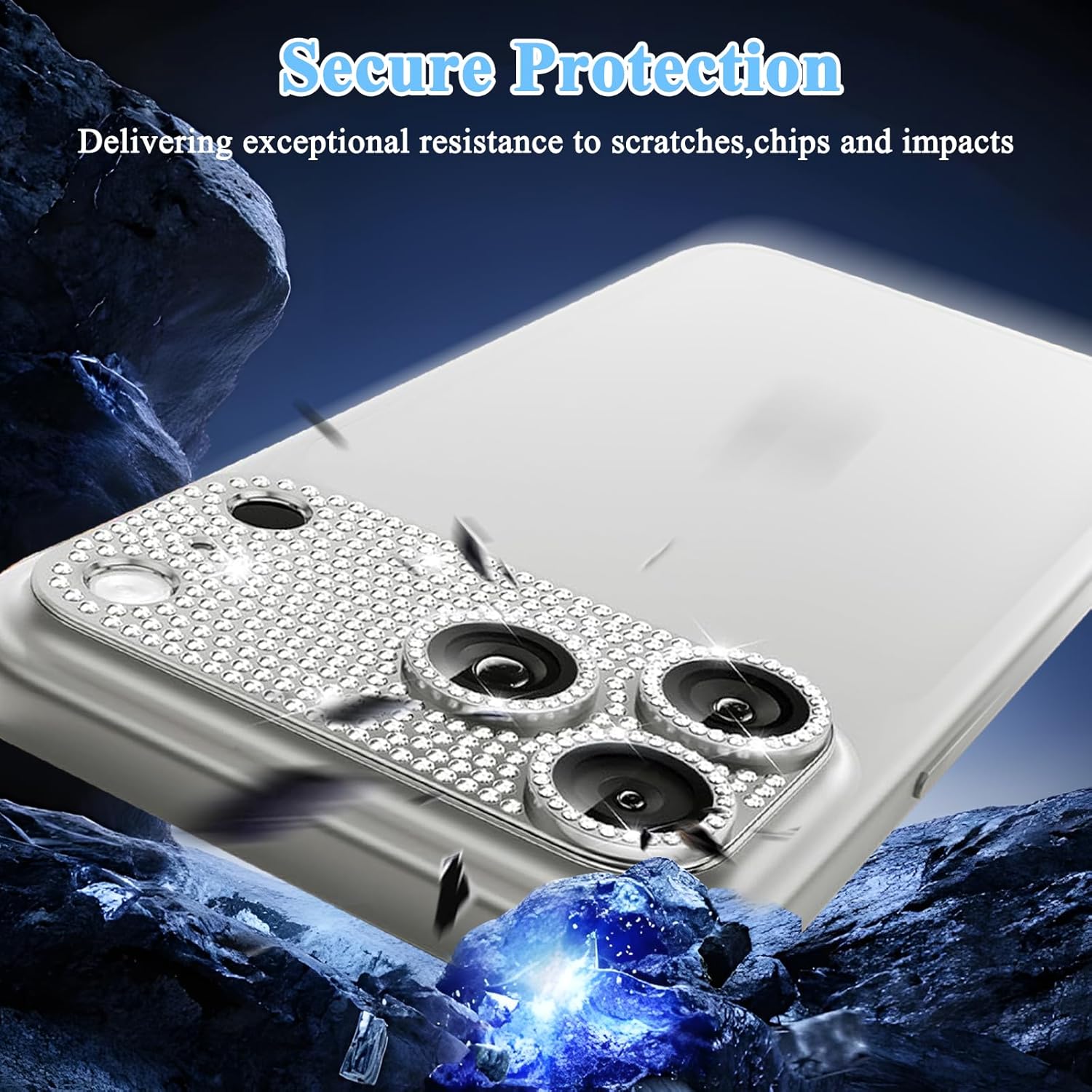 Glitzer-Diamant-Kameraobjektiv – Phone Accessories Design Bewertung und Preis