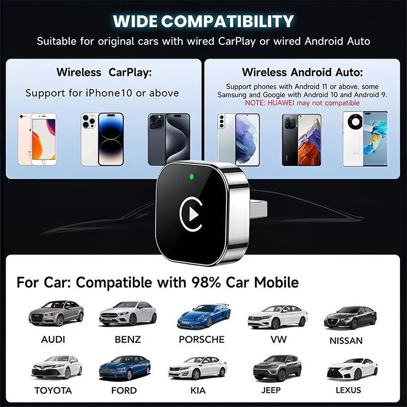 2-in-1 Wireless CarPlay Adapte – Phone Accessories Design Bewertung und Preis