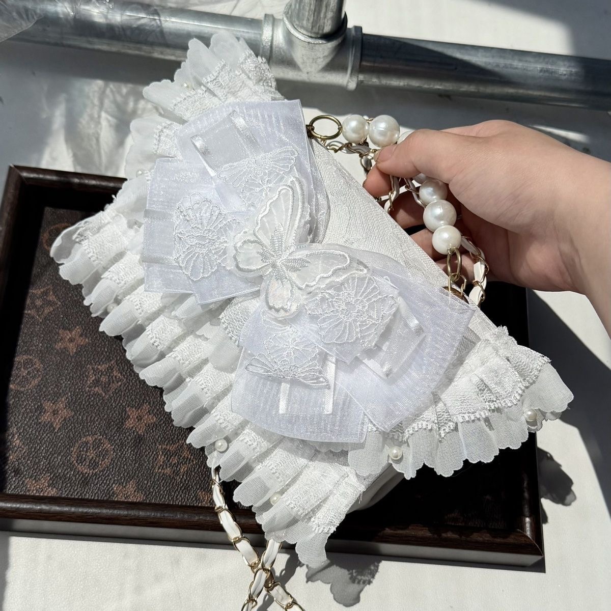 Weiße Lolita Umhängetaschen Y2 – Phone Accessories Design Bewertung und Preis