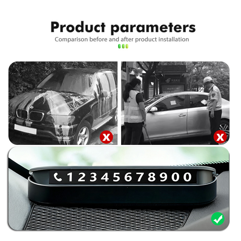 Temporäre Parkkarte mit Telefo – Qq Phone Accessories Bewertung und Preis